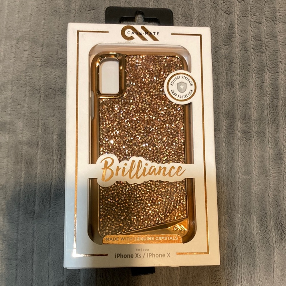 CASE.MATE Brilliance iPhone XS/iPhone X. MADE WITH GENUINE CRYSTALS